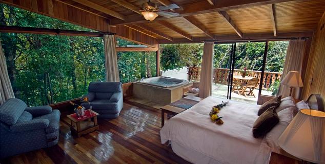 Bedroom with panoramic windows