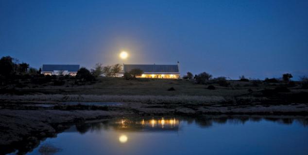 Lodge at night